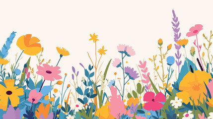 Fototapeta na wymiar Floral background design. Thank you card template w