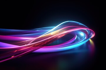 Abstract background with colorful lines, in the style of glowing lights, vibrant, bright backgrounds.
