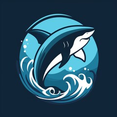 Obraz premium Dolphin Jumping Out of Water