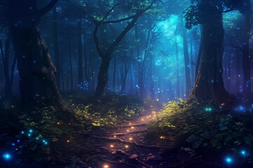 Fototapeta premium A forest with magic