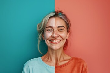 Vitality in treatment strategies nourishes skin age depictions, supported by anti aging cosmetics that enhance aging, Frown line resilience, and portray life stages through skin care.