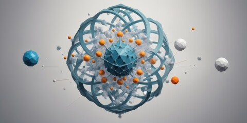 Abstract atom figure