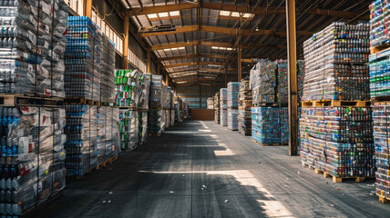 Fototapeta premium Business implementing zero waste policies showcasing sustainable waste disposal and recycling solutions in the workplace