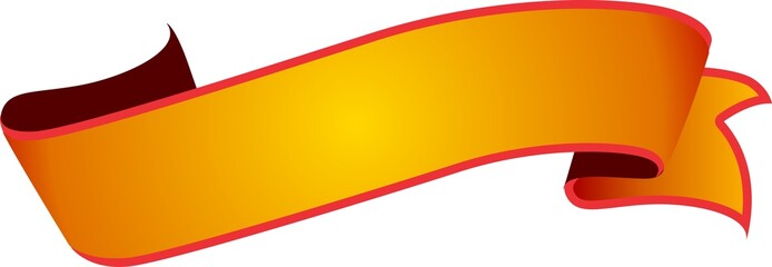 set of banners with ribbons