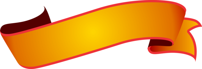 set of banners with ribbons