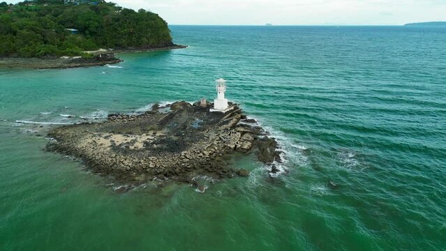 Lighthouse in the sea. Thailand Phuket. Part 5