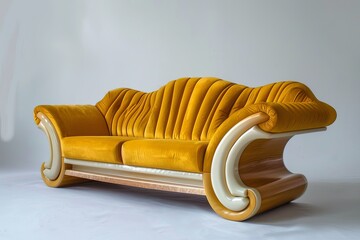 sofa made of freedom, surrealism, creative furniture design. - obrazy, fototapety, plakaty