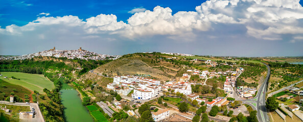 Aerial view of Arcos de la Frontera, Southern Spain