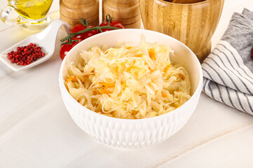 Homemade fermented cabbage Sauerkraut