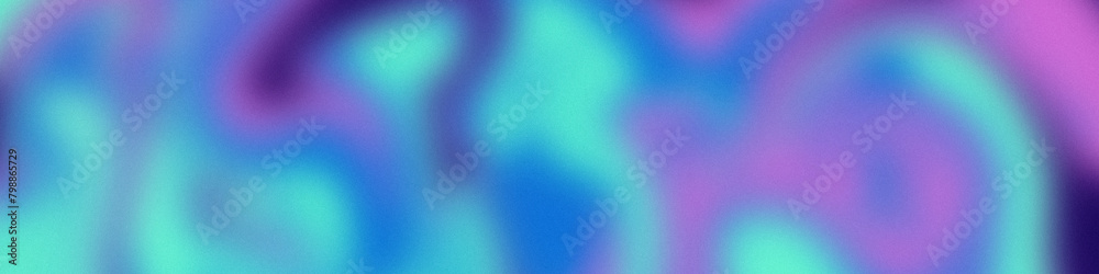 Aufkleber Abstract soft neon gradient texture with noise and blur effects. Colorful digital soft noise effect on transparent background. Effect of film overlay on the screen	
