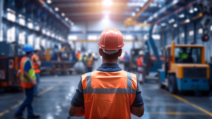 Warehouse Manager Supervising Loading Operations in an Industrial Setting