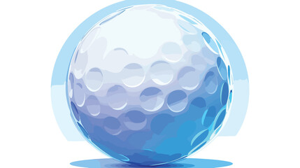 Fototapeta na wymiar Golf ball icon. Golfboll with dimples holes for spo