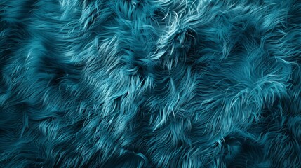 Obraz premium Soft teal fur, textured background