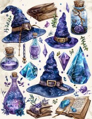 Magical Celestial Props Sublimation Clipart Sheet