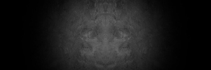 Old wall texture cement dark black gray background abstract grey color design are light with white gradient background.