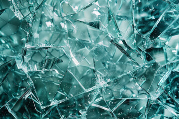 Shattered glass shards, featuring jagged edges and transparent fragments. Glass shard textures offer a dramatic and dynamic backdrop