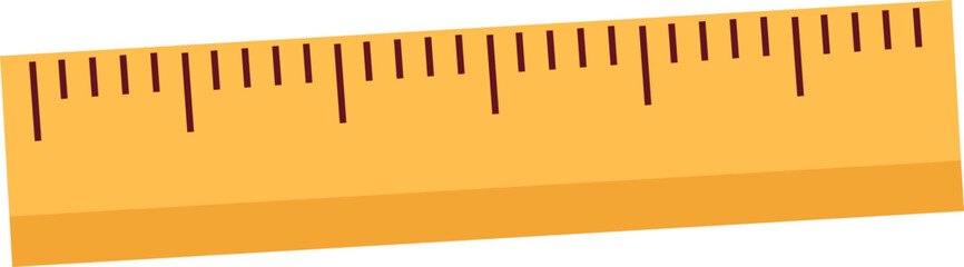 yellow ruler vector