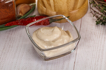 Burger sauce in the bowl