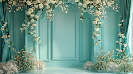 3d designs Wedding Backdrop simple minimalist  luxury