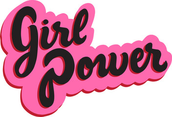 Girl power typography