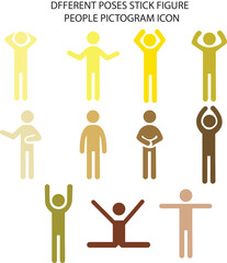 stick figure of a person, fitness, gym icon isolated, pictogram man doing exercises, human silhouette, sport symbol