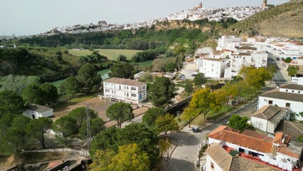 Obraz premium Aerial view of Arcos de la Frontera, Southern Spain