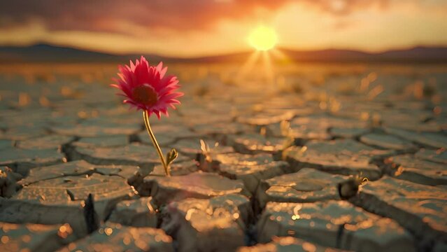 flower in desert