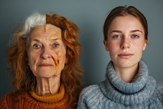 Get wrinkles managed in aging lifestyle discussions focus on age acceptance and Nasolabial fold treatments, supported by anti-wrinkle eye portrayals and age transformations.