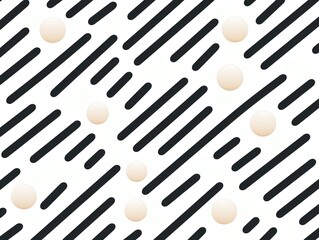 Alternating stripes and spots, flat graphic stripes, vector art, clean white ,  pattern vectors and illustration - obrazy, fototapety, plakaty