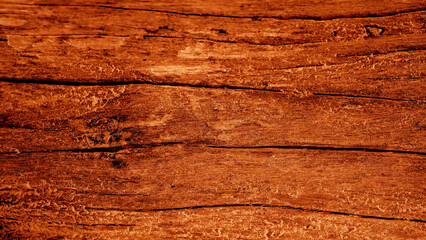 The hardwood background is rough and has some grainy stains. With a dark red-brown gradient. For...