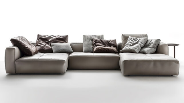 Luxury Elegance: Poliform Sofa Design. Generative AI