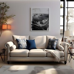 sofa in living room