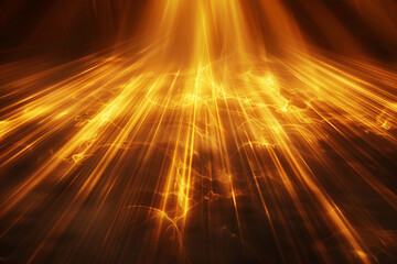 Gold glitter light shine sparkles and golden spark particles on black background. glow, light ray, glittery ring shimmer	, light with golden hues, flare