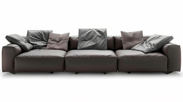 Luxury Elegance: Poliform Sofa Design. Generative AI