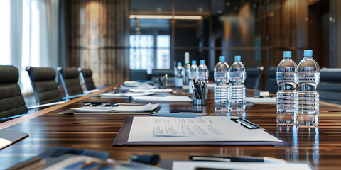 Modern Corporate Meeting Room Ready for Executives