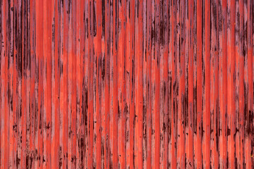 Red Corrugated Metal Texture