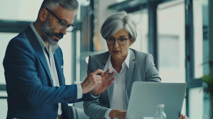 two colleagues working together