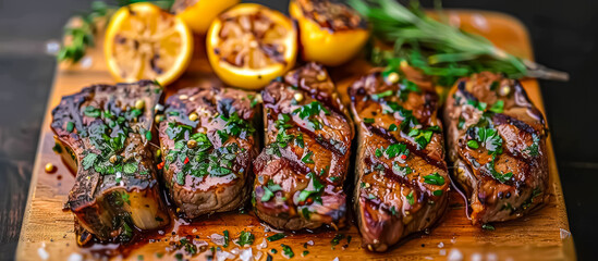 Chuletas de cordero, or lamb chops, are a popular Spanish dish featuring tender cuts of lamb seasoned with garlic, herbs, and olive oil, then grilled or pan-fried until juicy and flavorful