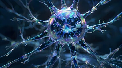 neuron graphic, neural network , serreal 3Dneuron graphic, cranial nerves