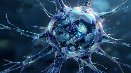 neuron graphic, neural network , serreal 3Dneuron graphic, cranial nerves