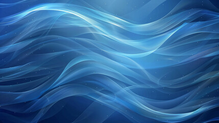 Fototapeta premium Luxurious Vector Background Design in Icy Blue Minimal Wave.