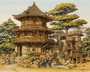 Each turret had its own unique features and adaptations tailored to specific defensive needs