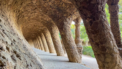 Colonnade at Guell Park, 