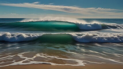 waves on the beach