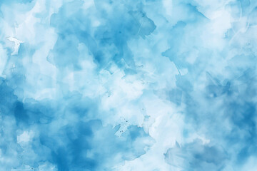 Obraz premium 青を基調にした水彩画の画像