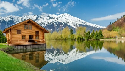 Fototapeta premium lake in the mountains