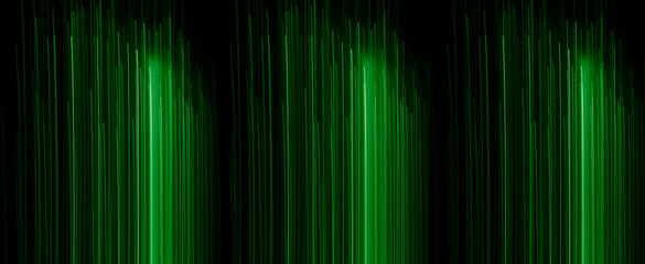 lines of light in the green color