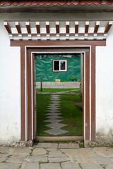 Brightly colored doors and windows are a good design