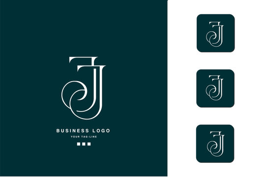 J, JJ, Abstract Letters Logo Monogram