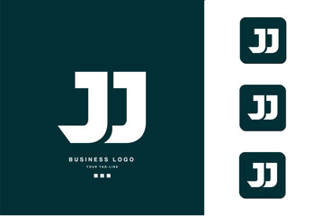 J, JJ, Abstract Letters Logo Monogram